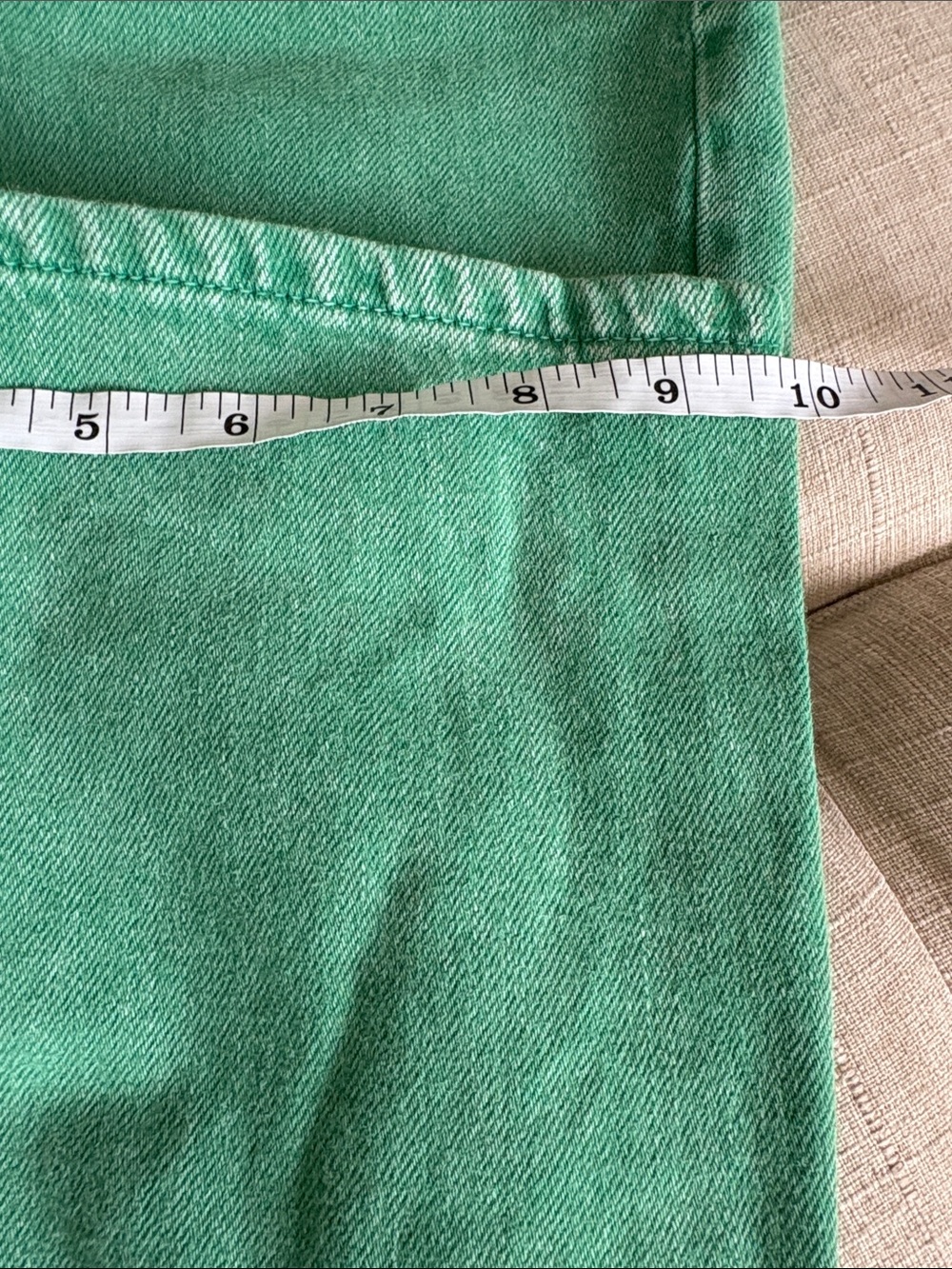 Pilcro Green High-Rise Button-Fly Jeans - Picture 8 of 8